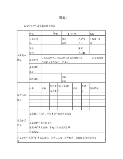 家庭状况填什么
