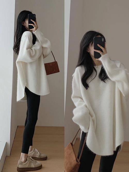 大冬天穿毛衣怎么搭配衣服好看图片