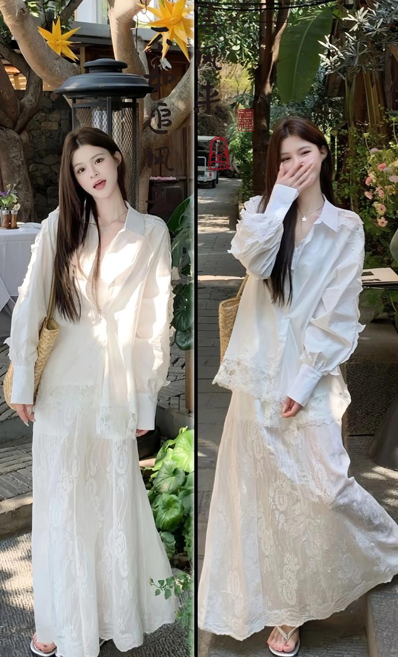 白色蕾丝群怎么搭配什么外套