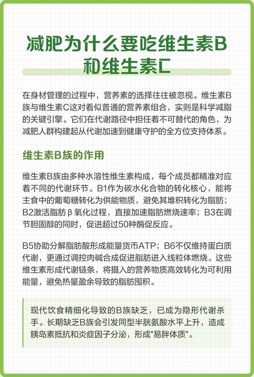 减肥吃的什么维生素