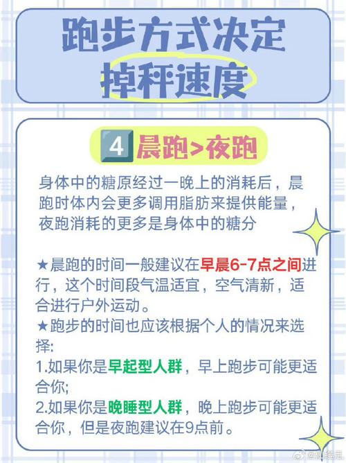 跑步减肥选择什么时间
