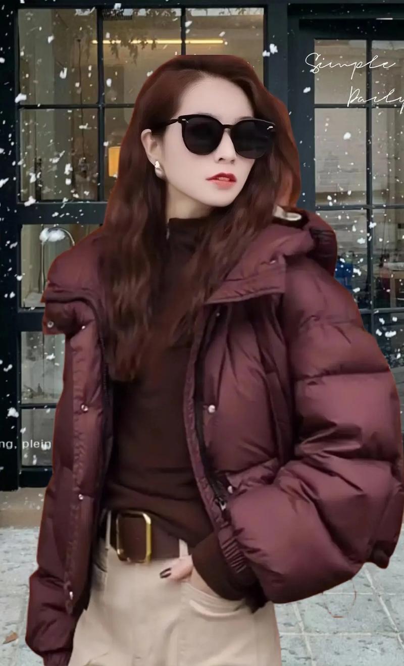 有帽子的棉衣怎么搭配衣服好看图片