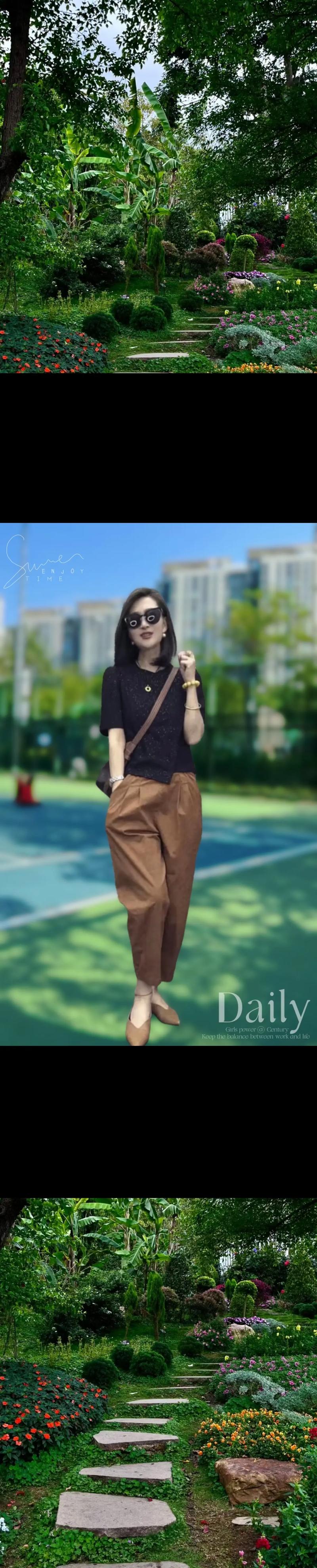焦糖色裤子配什么上衣