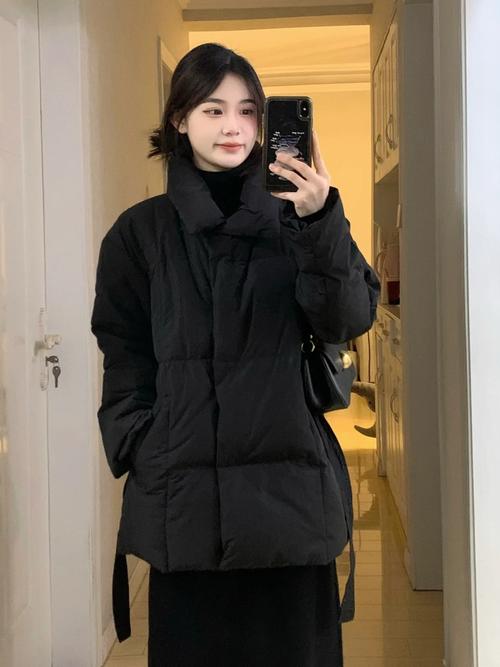 棉外套怎么搭配图片女