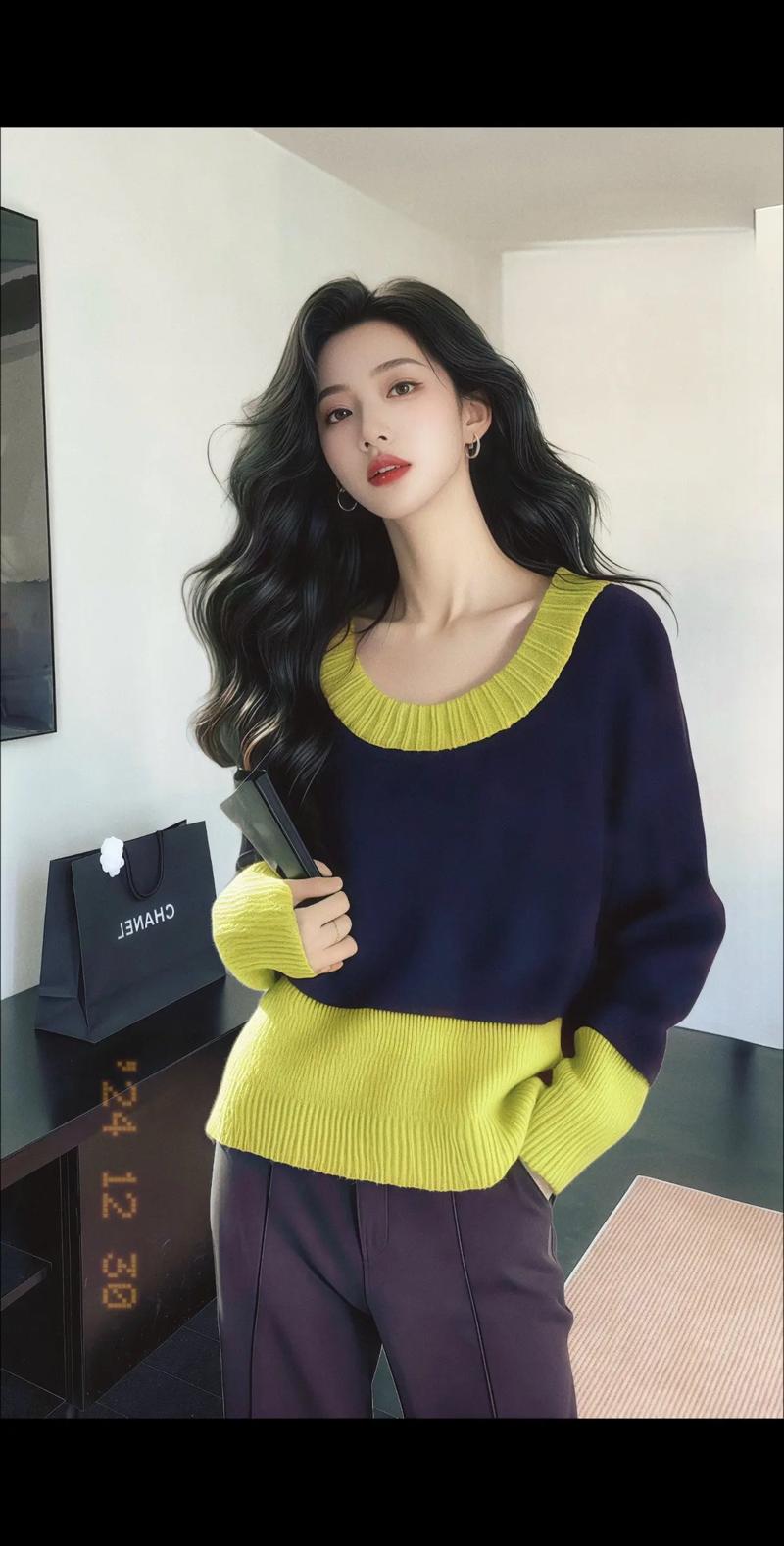 套头毛衣怎么搭配衣服好看
