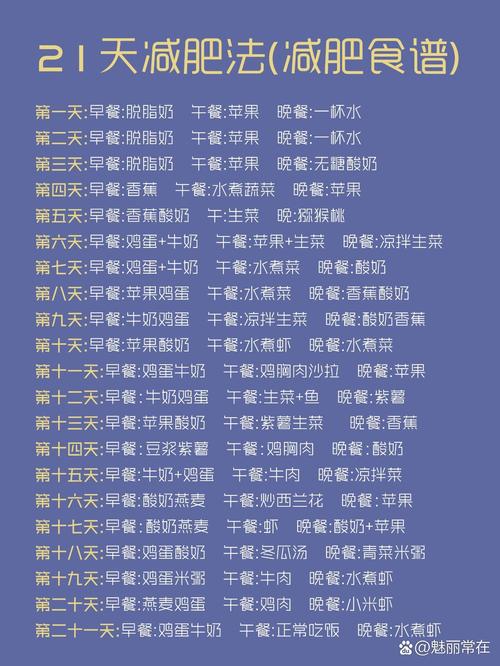 减肥为什么要21天
