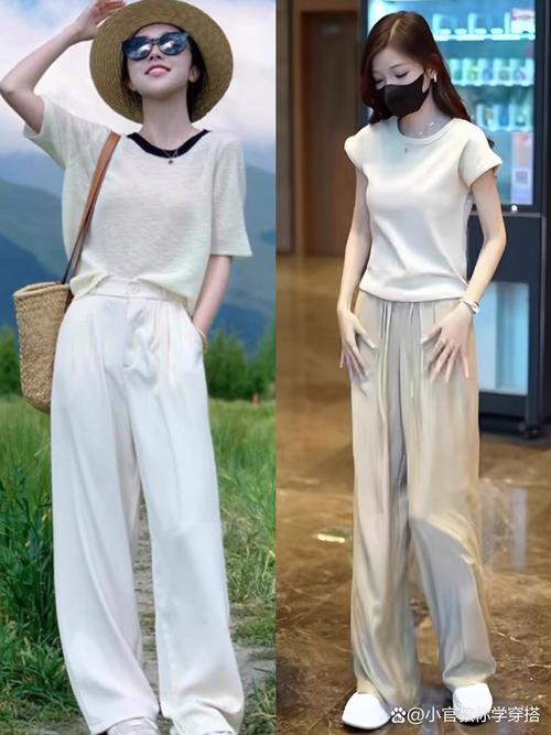 阔轮裤怎么搭配好看