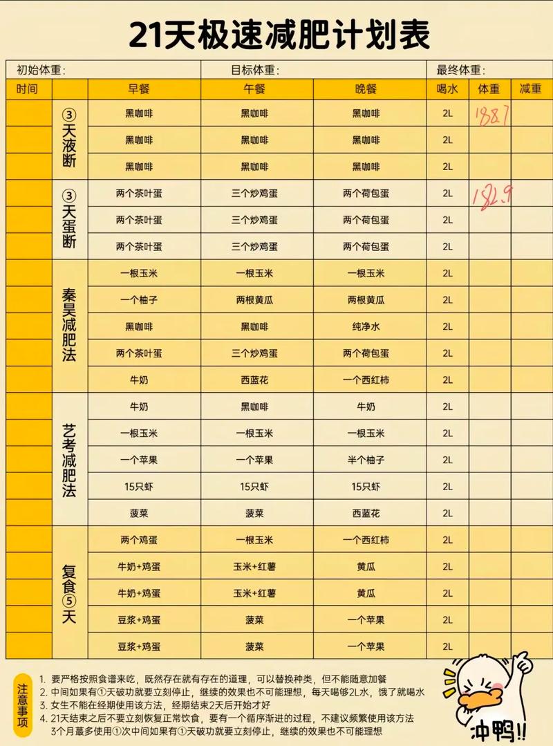 21天减肥法什么时候可以吃鸡蛋