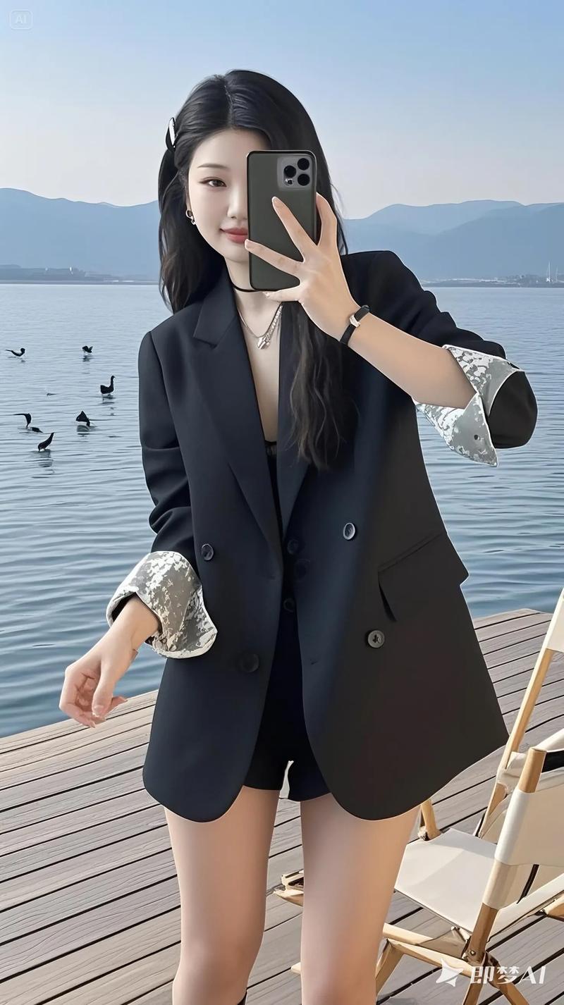 韩版宽松西装外套怎么搭配图片欣赏