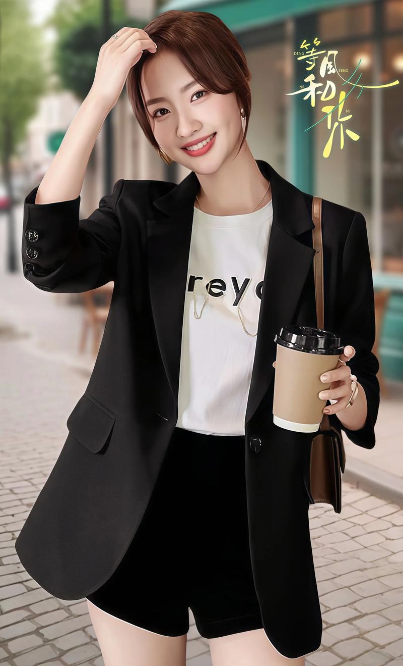 韩版宽松西装外套怎么搭配