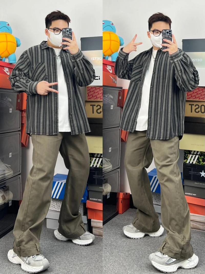 胖子男应该怎么搭配衣服好看图片