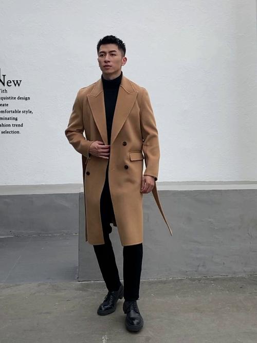 呢子大衣男中长款外套怎么搭配什么裤子