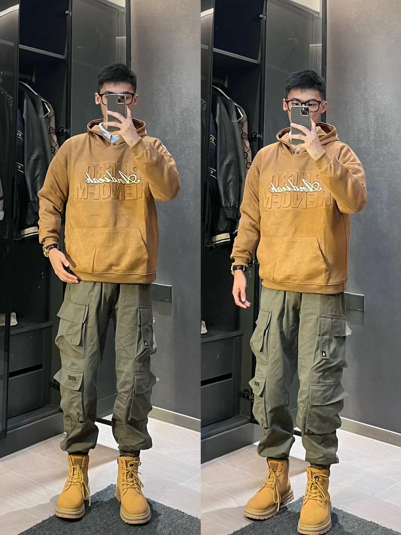 男生冬天穿靴子怎么搭配衣服图片
