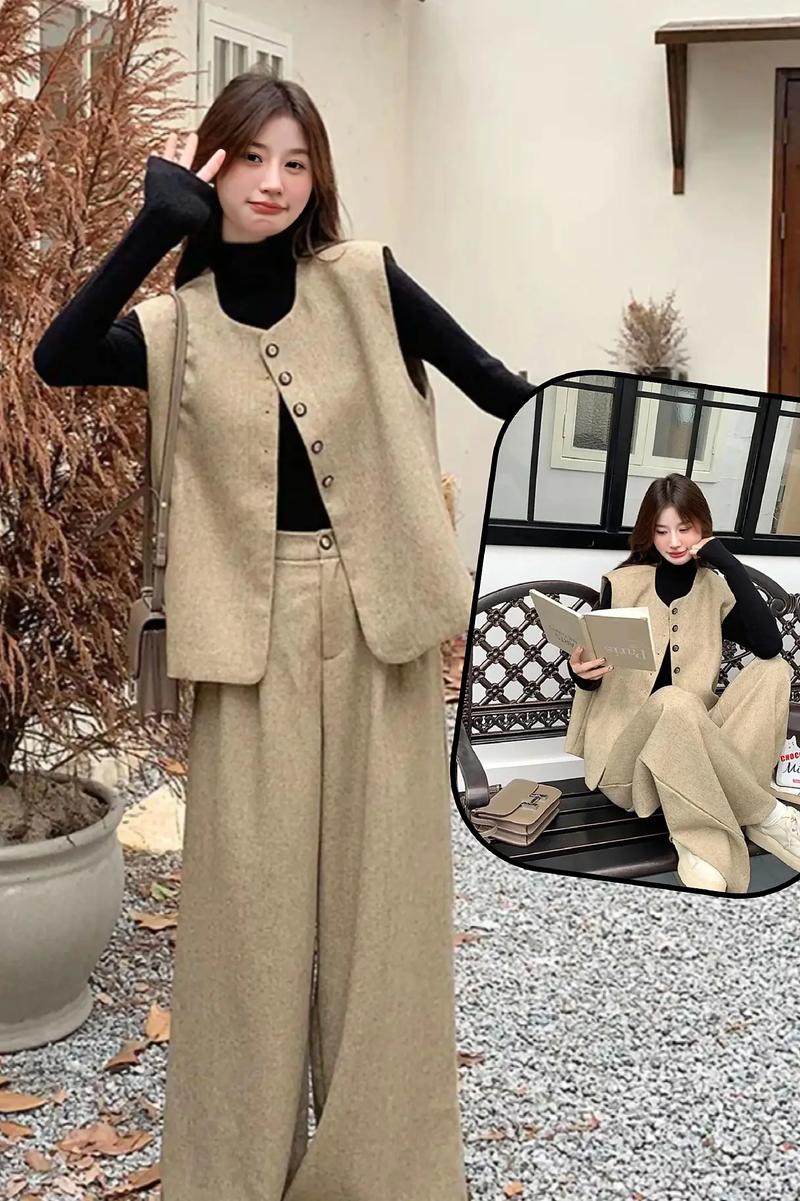 卡其色的马甲怎么搭配衣服好看