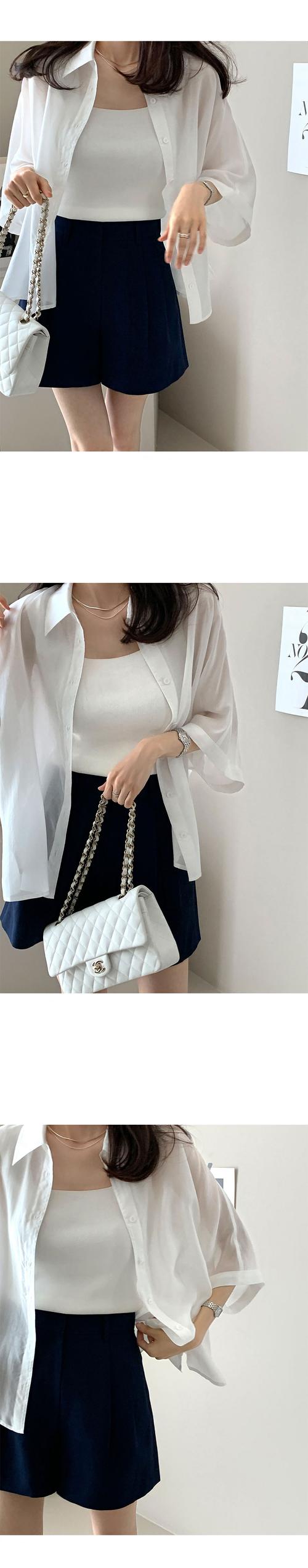 短披肩衬衣怎么搭配衣服