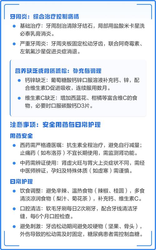 牙齿松动了吃什么药