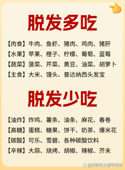 掉头发很厉害吃什么