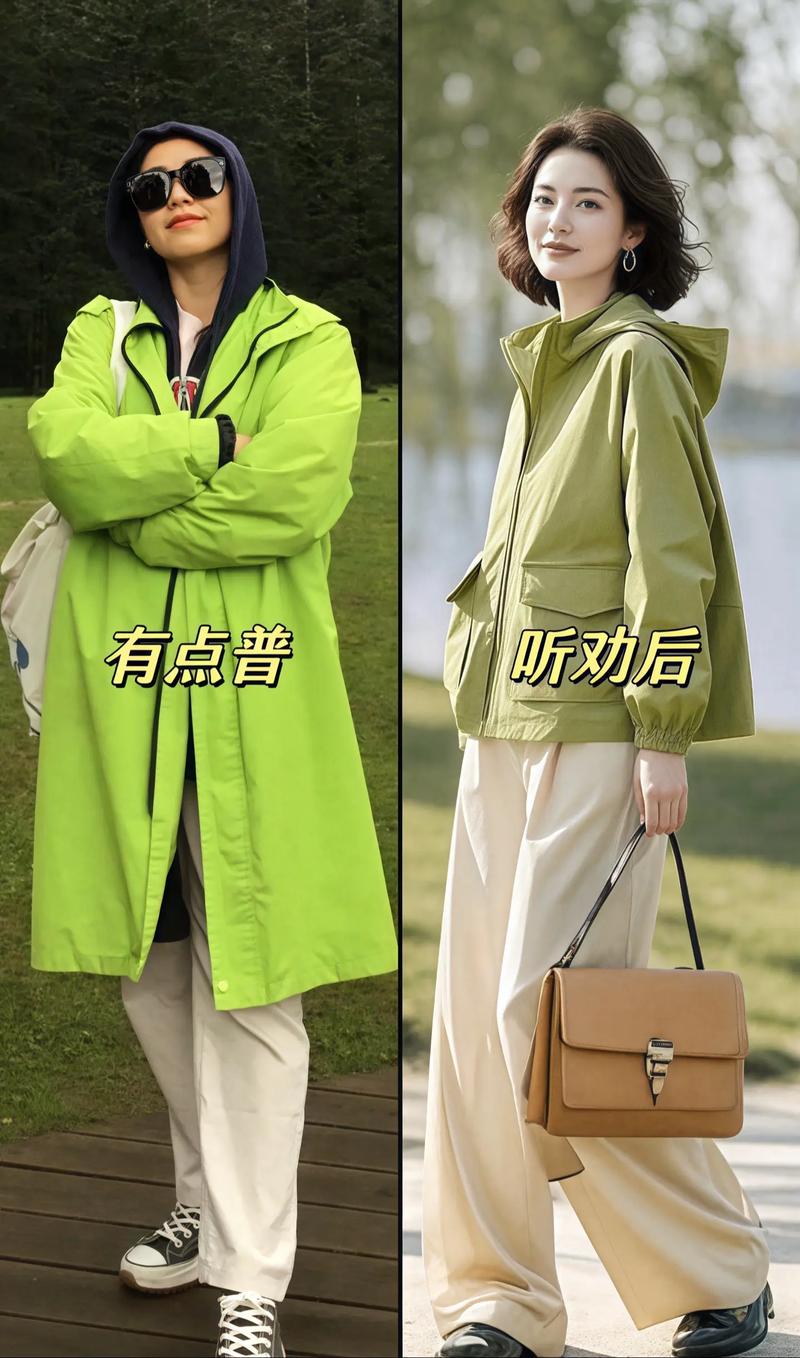 绿色韩版外套怎么搭配