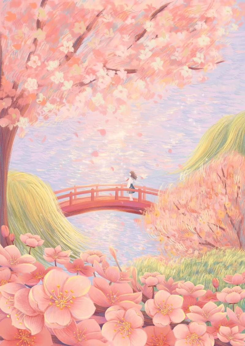 粉色的桃花像什么