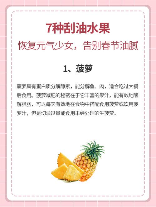 什么水果最刮油