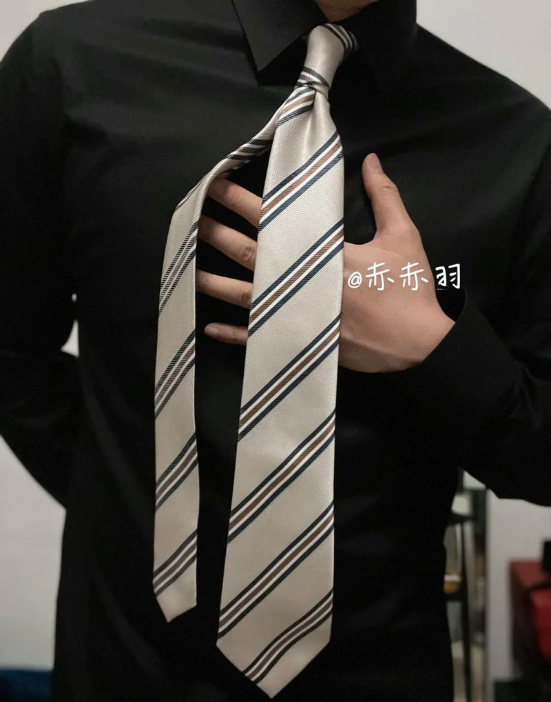 黑色衬衣配什么领带