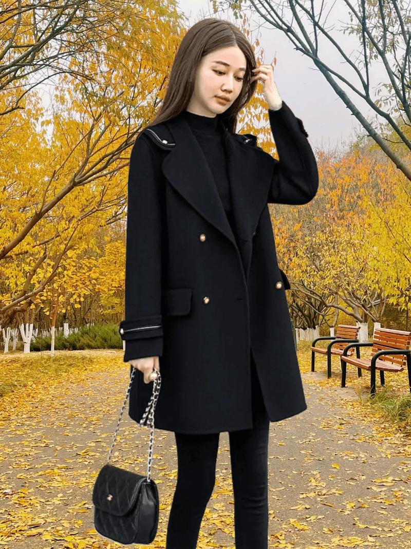 黑色中款上衣怎么搭配图片欣赏