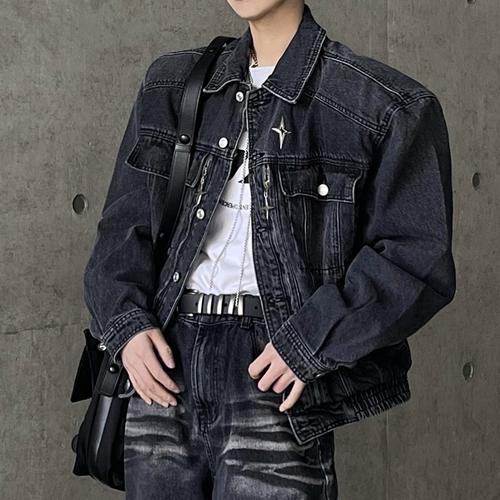 韩版男牛仔风衣怎么搭配图片大全