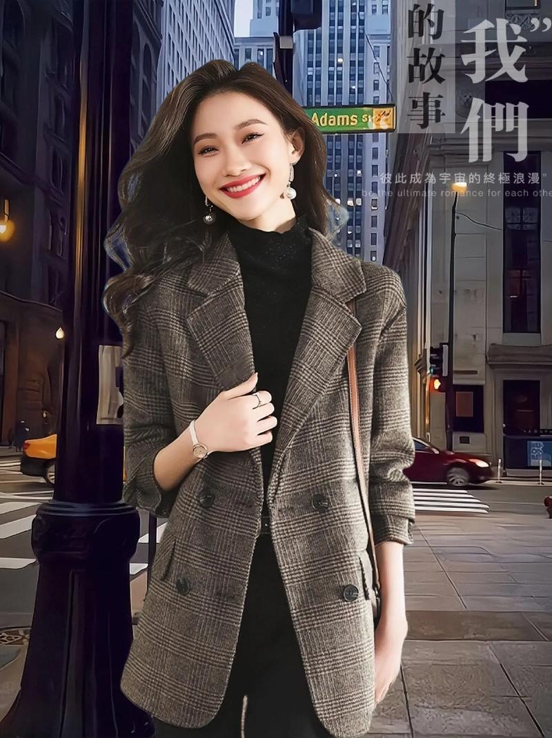 格纹西装怎么搭配图片大全