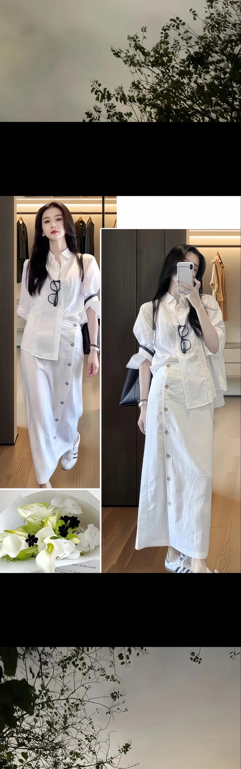 衬衣下摆长了怎么搭配