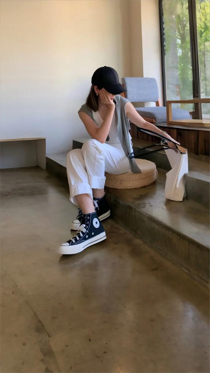 高帮帆布鞋配什么裤子
