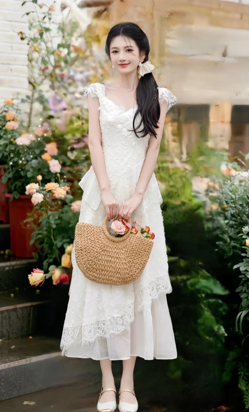 白色长款裙子怎么搭配什么裤子