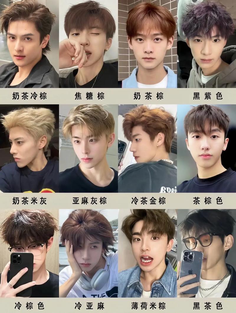 男的染什么颜色好看