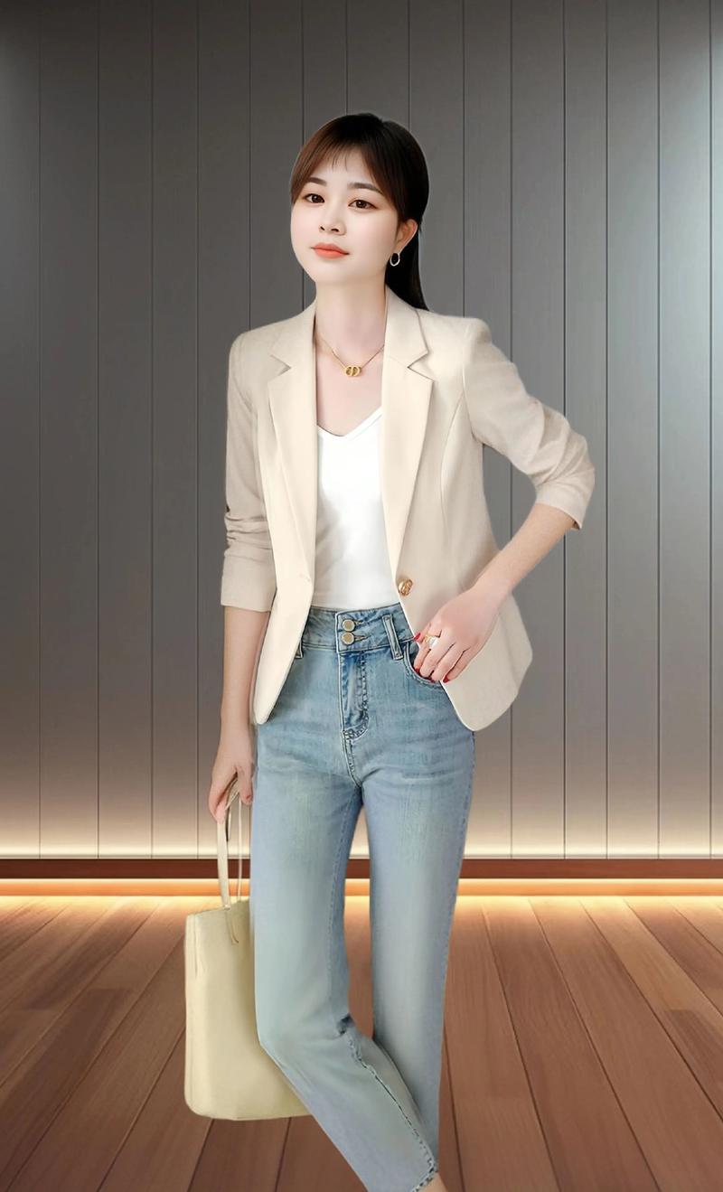 西装女生外套怎么搭配图片