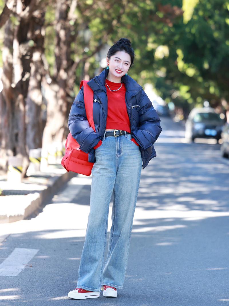 穿羽绒服怎么搭配帽子好看吗