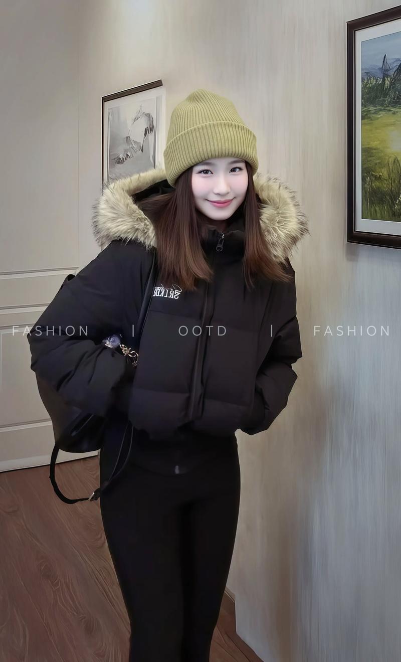 穿羽绒服怎么搭配帽子