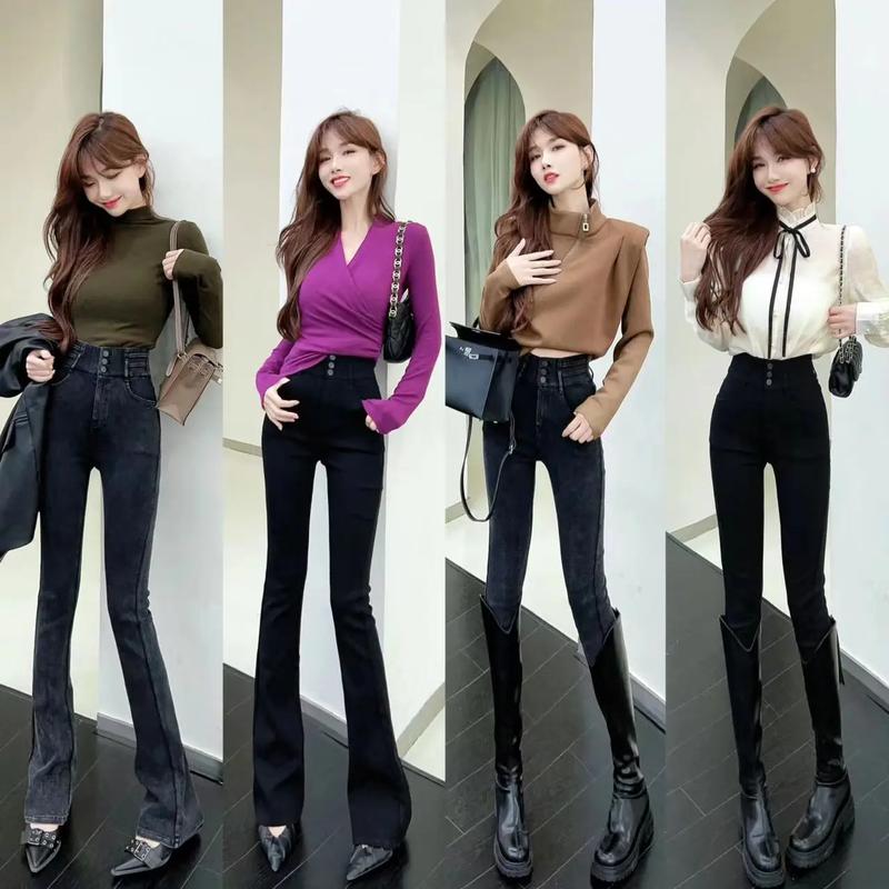 小黑脚裤怎么搭配衣服