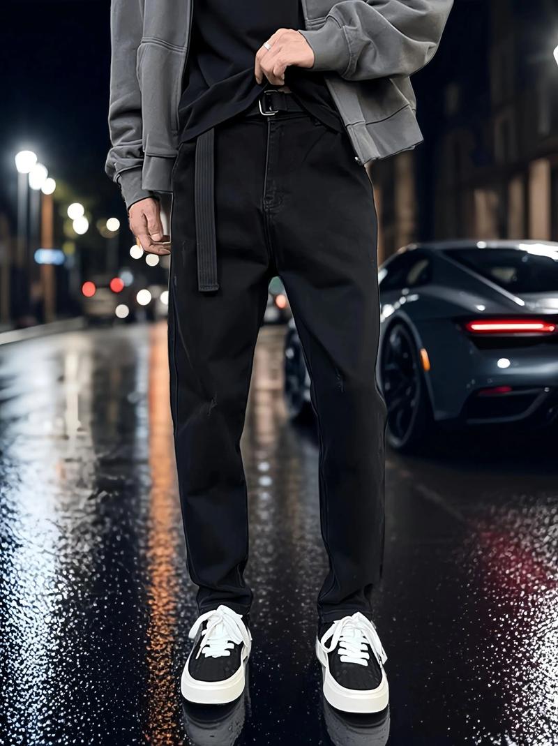 黑色牛仔裤配什么衣服