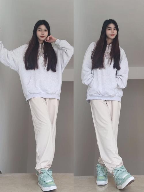 白色卫裤怎么搭配上衣好看