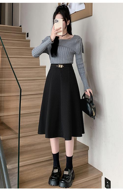 A裙冬天怎么搭配