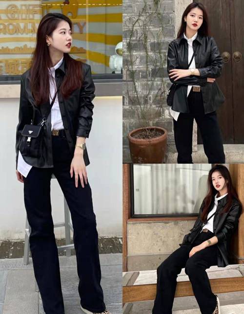 穿皮衣配什么发型