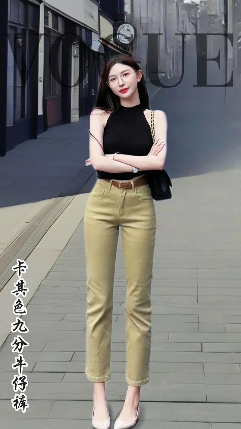 卡其色偏黄的裤子怎么搭配