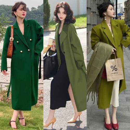 军绿色呢子大衣怎么搭配裤子