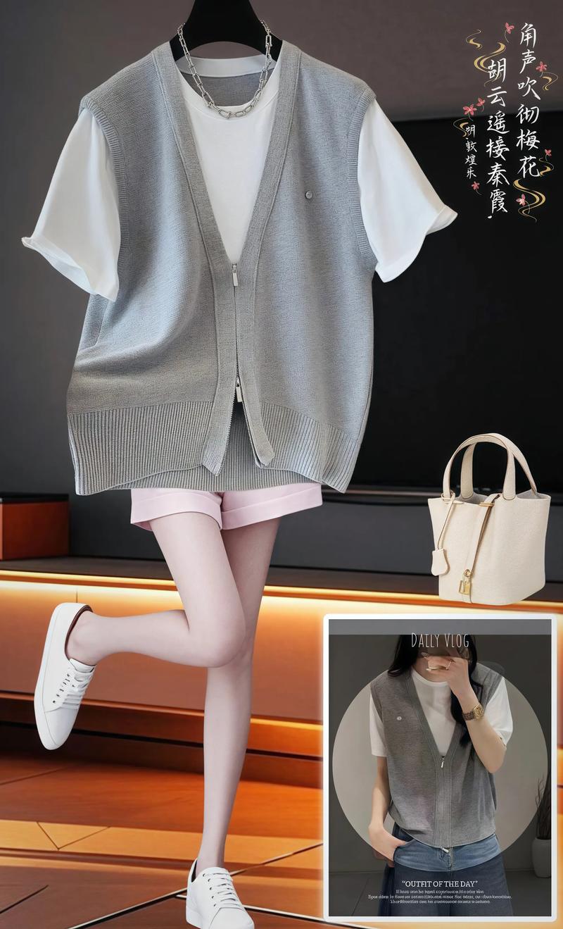 假二件针织衫怎么搭配裤子