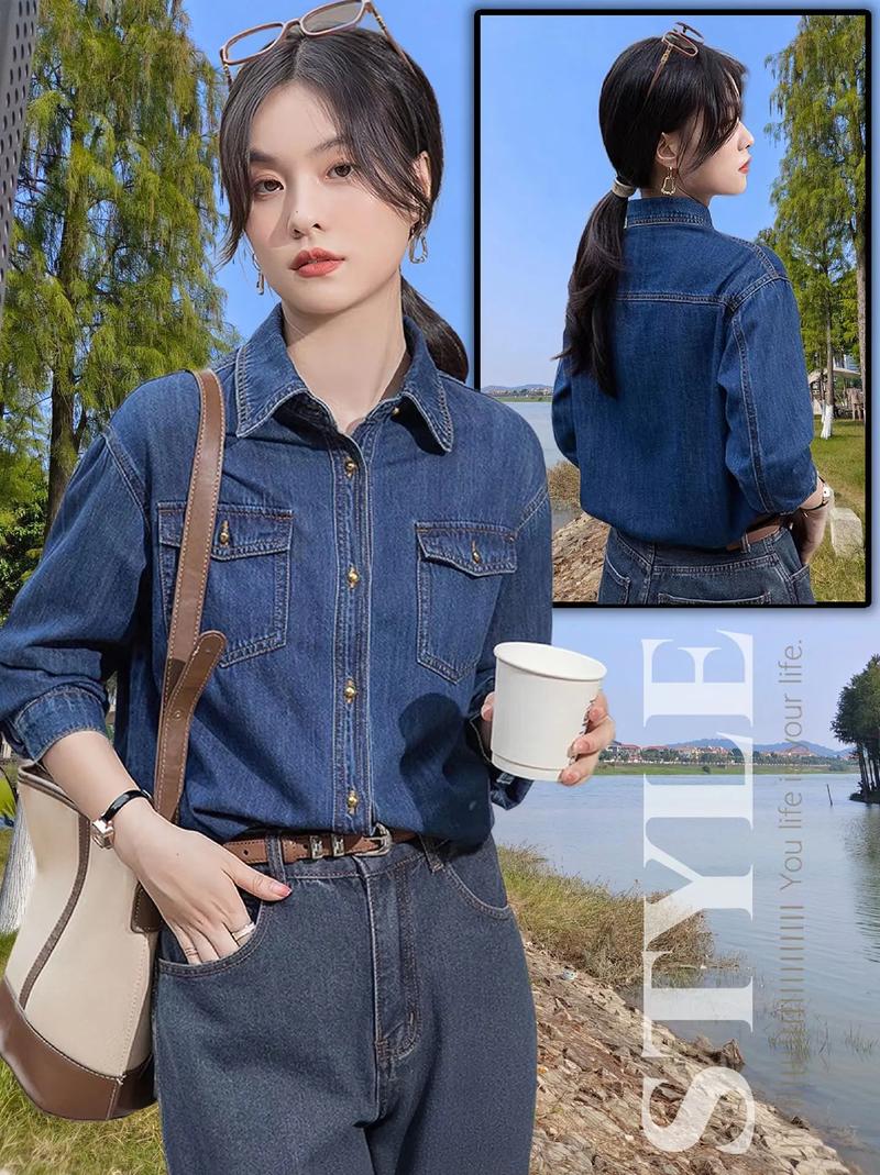 加绒牛仔上衣怎么搭配