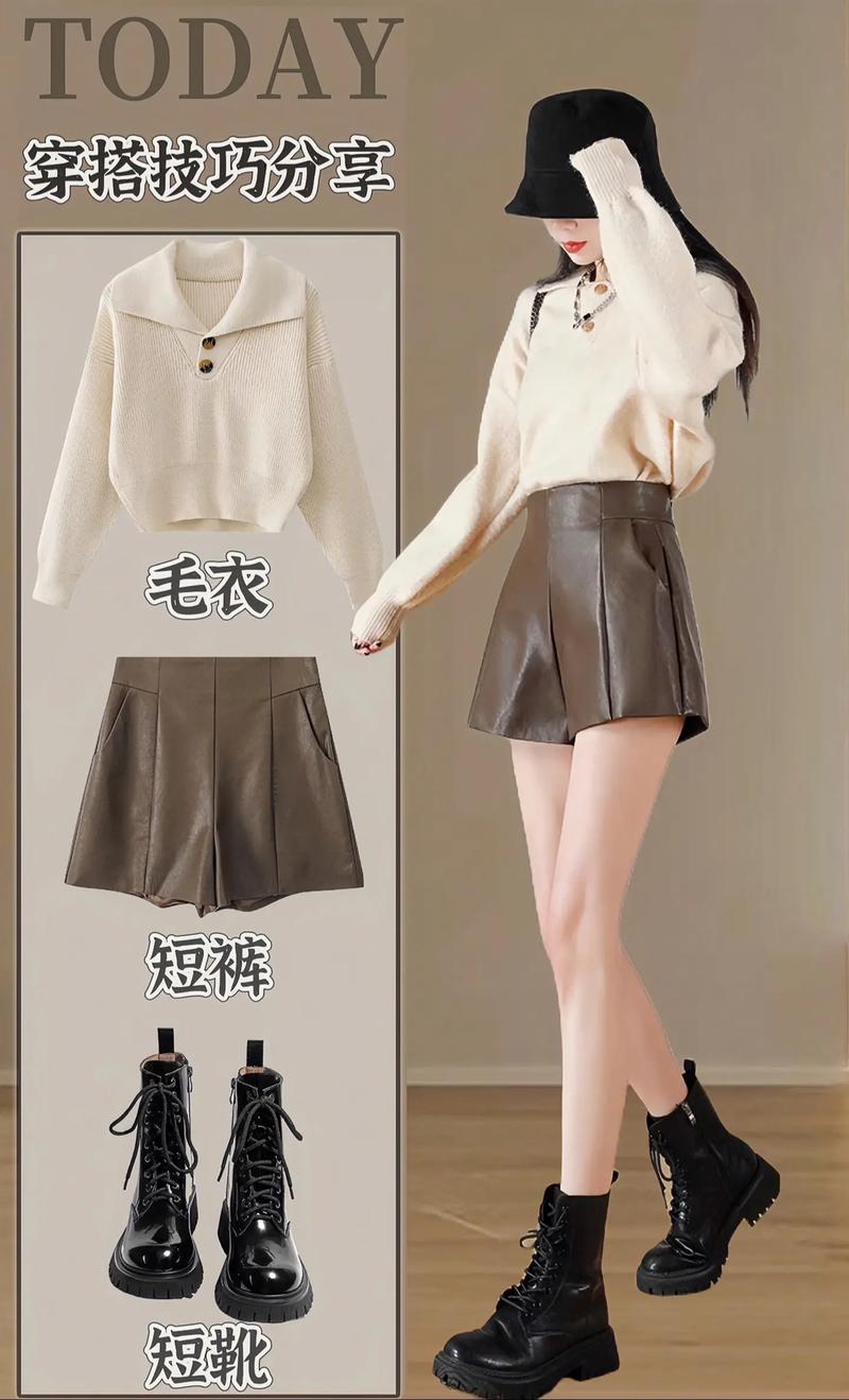 短皮裤子怎么搭配