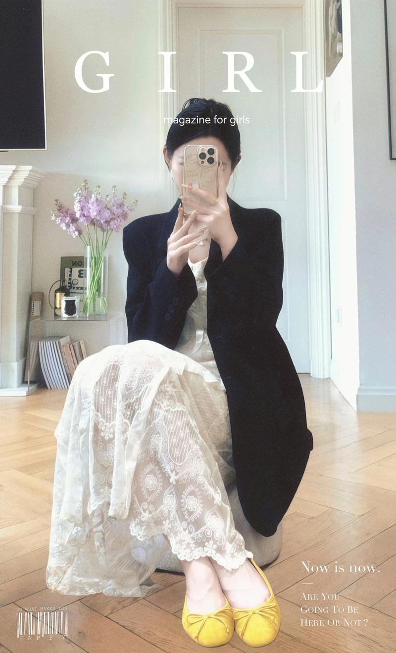 蕾丝裙配什么外套