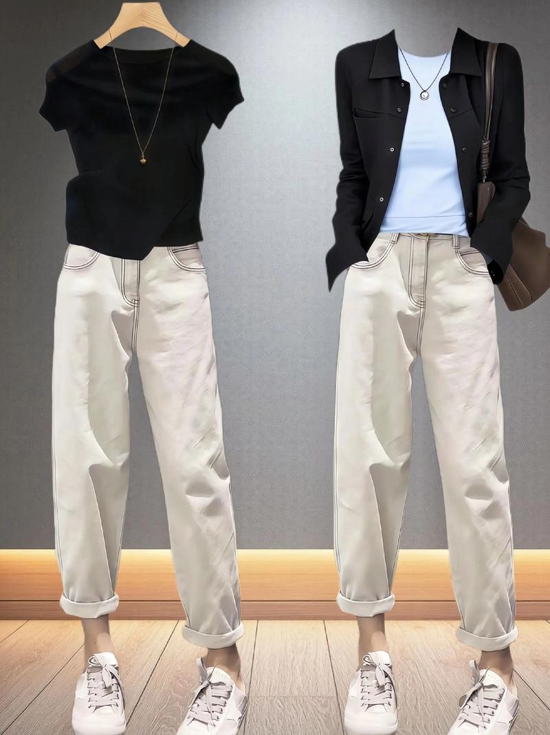 胖子哈伦裤怎么搭配