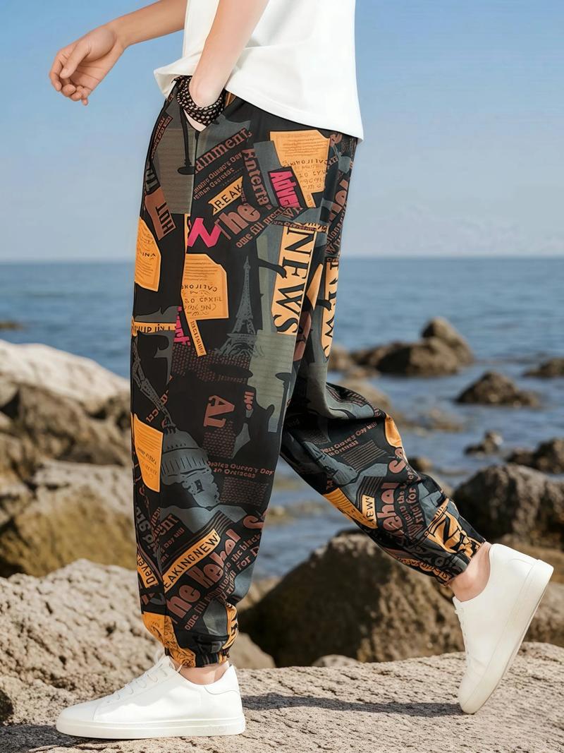 胖子哈伦裤怎么搭配