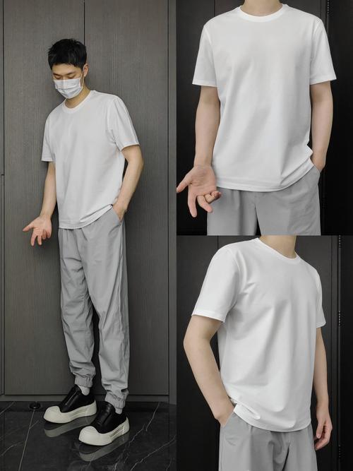 男士白色t恤外套怎么搭配什么裤子好看吗