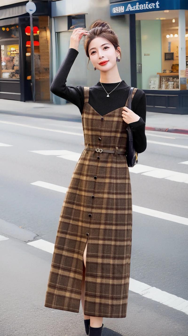 大格子裙怎么搭配什么外套好看